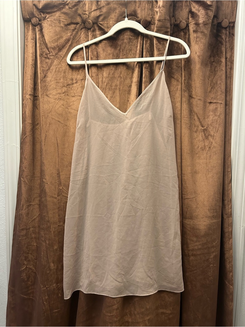 Women's Nude Sheer Slip Dress